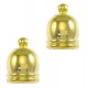 Metal end cap with eyelet Ø 8.5mm Gold